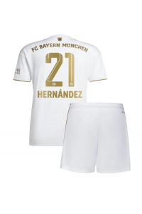Bayern Munich Lucas Hernandez #21 Babyklær Borte Fotballdrakt til barn 2022-23 Korte ermer (+ Korte bukser)